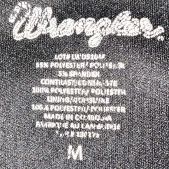 WRANGLER Western Pattern Black and Multi Color Dress Size M - Picture 4 of 5